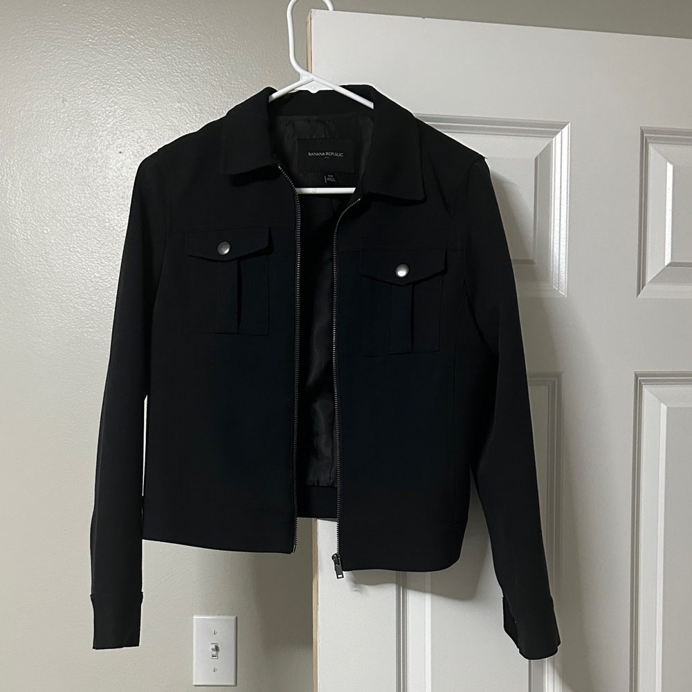 Banana Republic Black Utility Jacket
